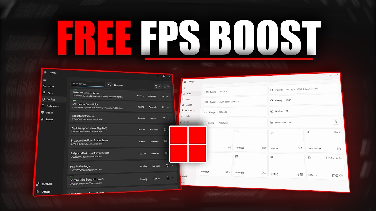 Вам НУЖНО использовать этот БЕСПЛАТНЫЙ ОПТИМИЗАТОР Windows, чтобы УВЕЛИЧИТЬ FPS и убрать фризы