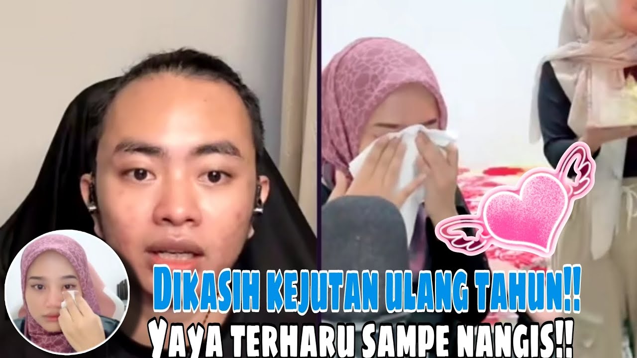 DIKASIH SUPRISE  ULANG TAHUN YAYA TERHARU DAN DARI AYANG ZIDAN