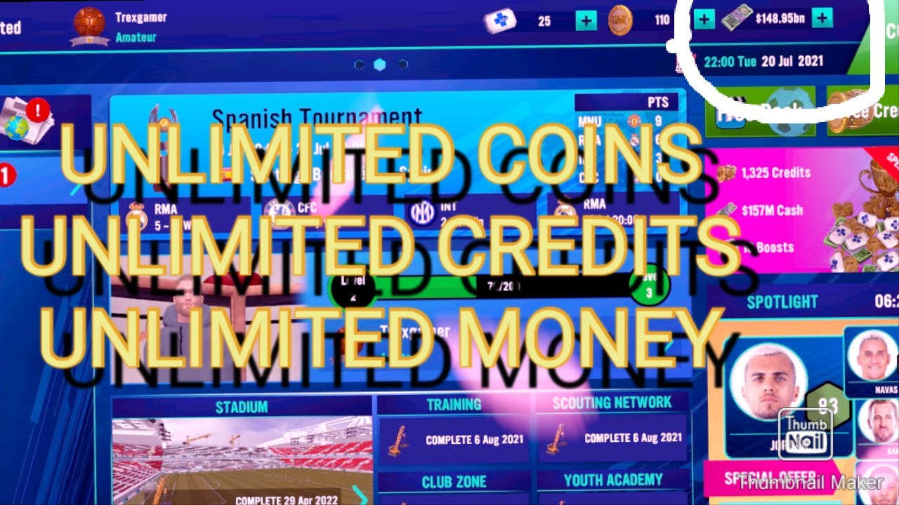 How To Mod Soccer Manager 2022 Unlimited Money Save  files inter,Man u, Real Madrid.