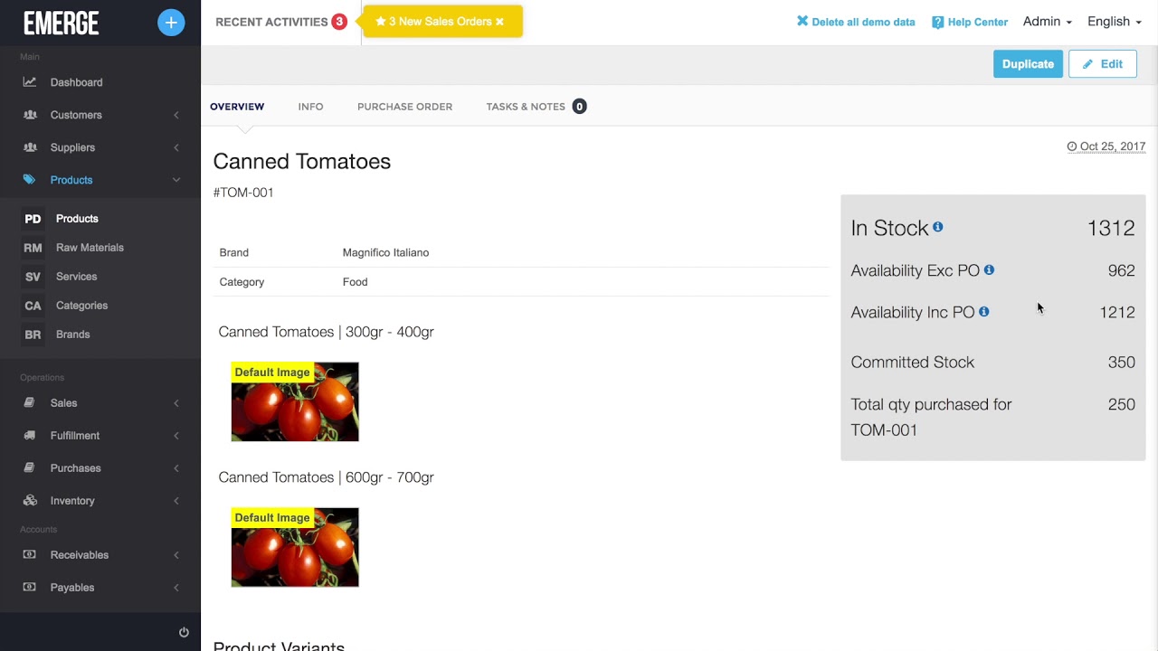 Inventory Management with EMERGE