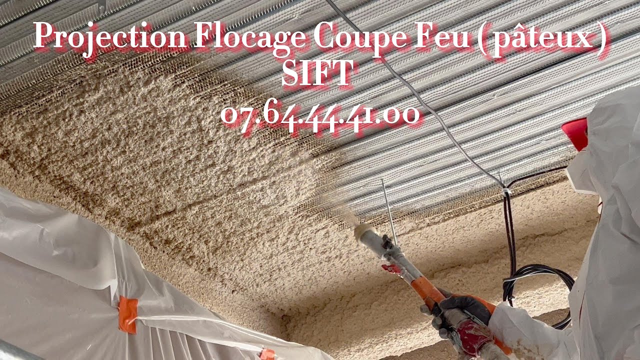 Projection Flocage Coupe-Feu Type Pâteux