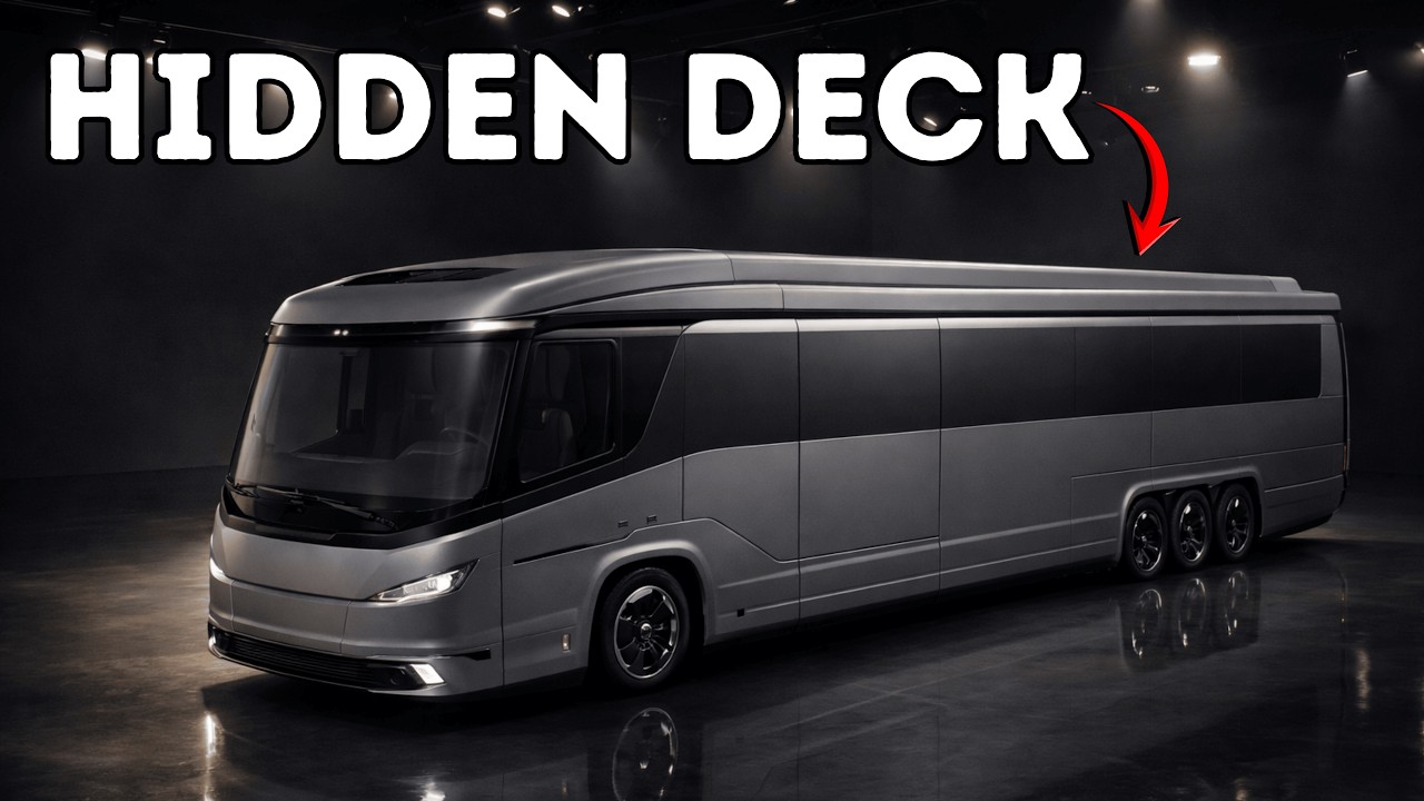 This Motorhome Roof Unzips Into a ROOFTOP DECK SKYDECK MODE