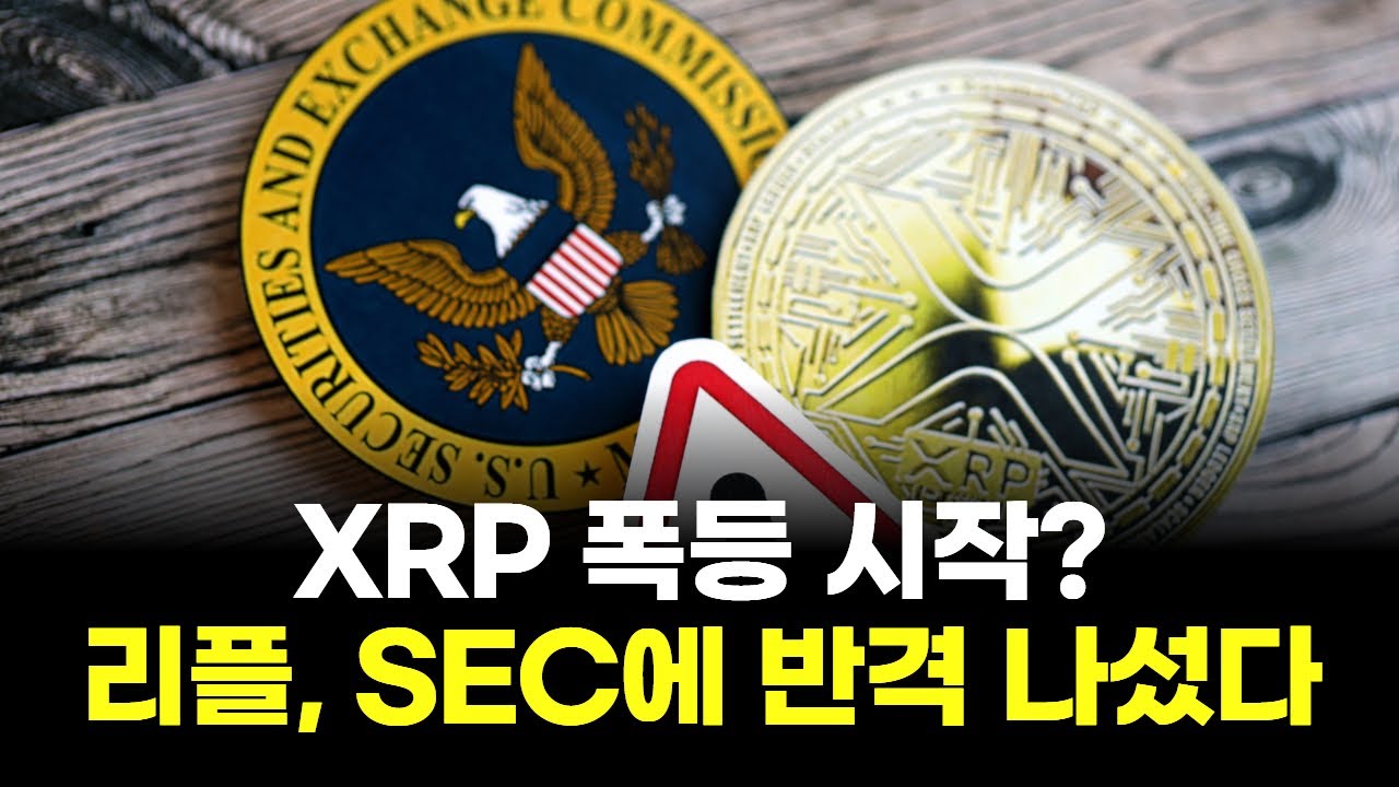 XRP 폭등 시작? 리플, SEC에 반격 나섰다