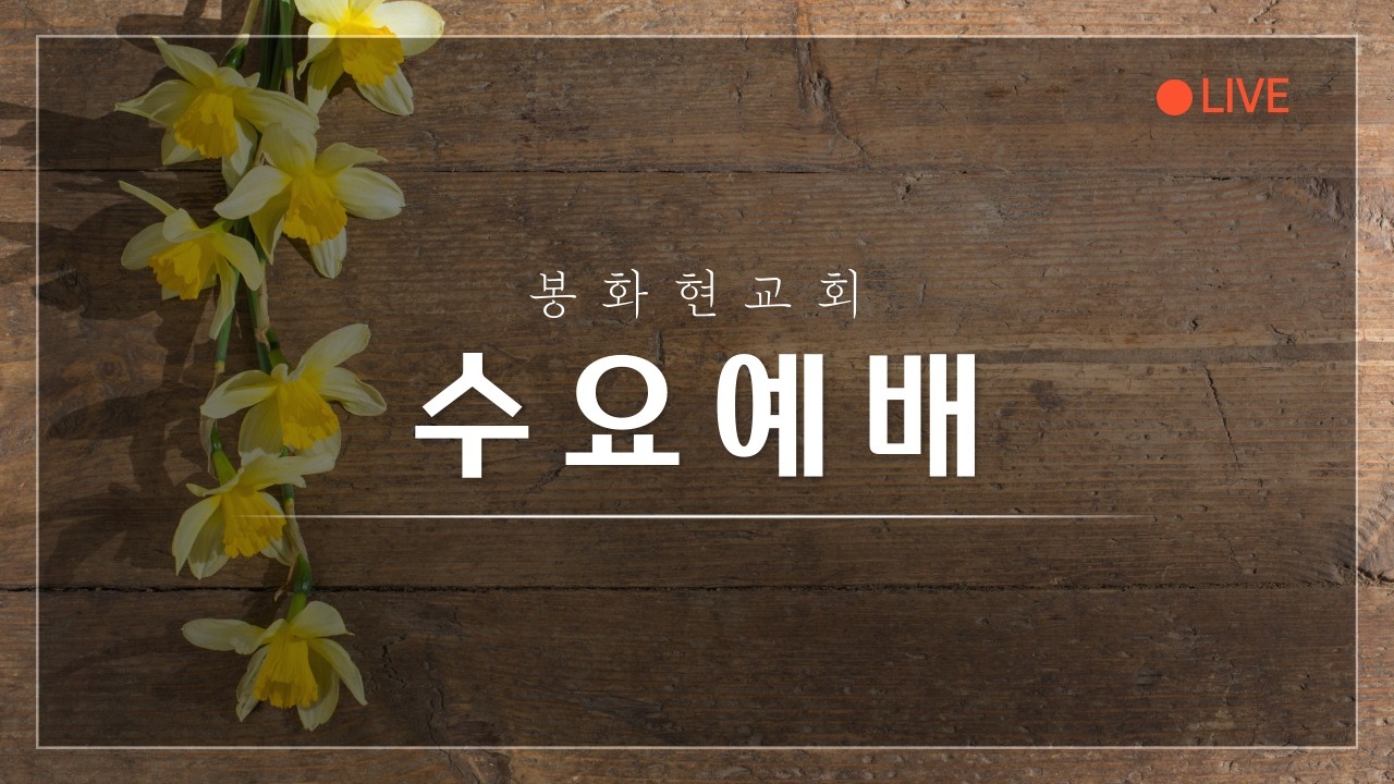 2026년 2월 11일 수요예배 봉화현교회 범진구 목사