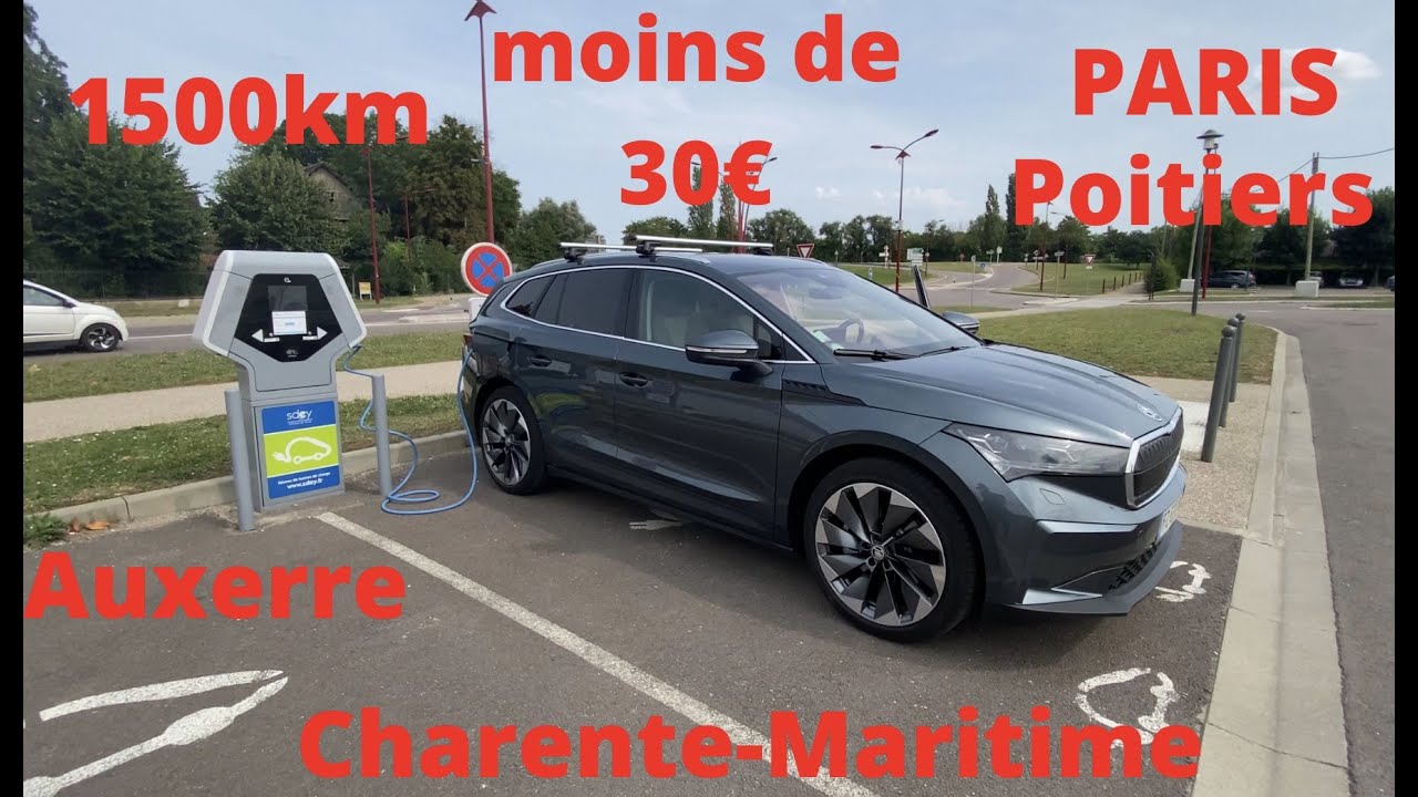 SKODA ENYAQ iV: 1500KM POUR MOINS DE 30€