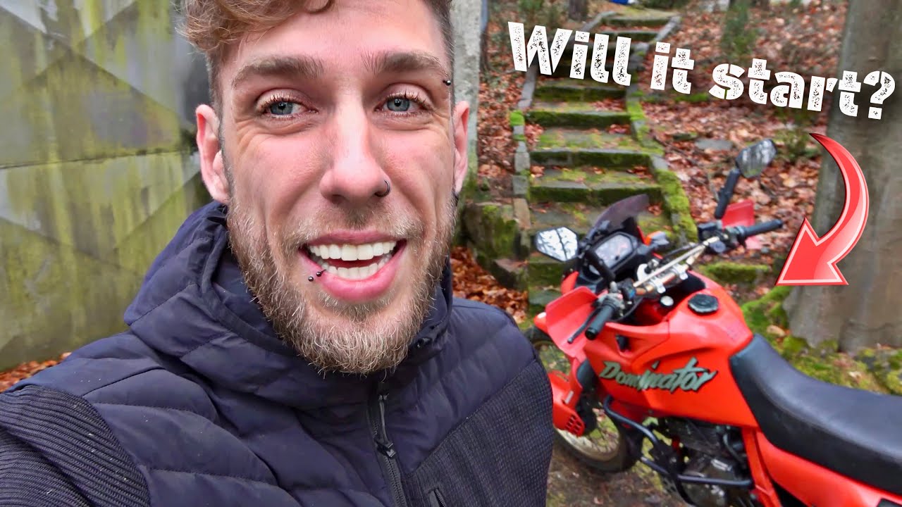 Пытаюсь завести свой старый Honda Dominator 650 после 3 лет простоя в сарае!