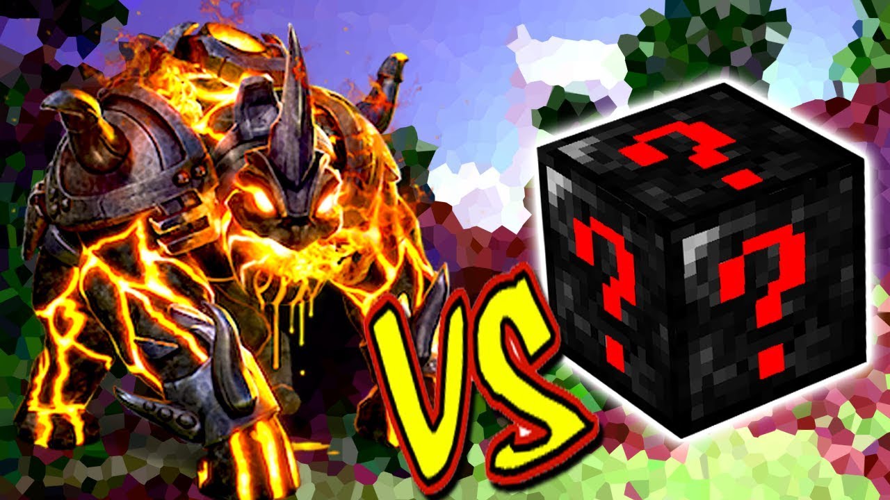 MONSTRO DE LAVA VS. SUPER LUCKY BLOCK (MINECRAFT LUCKY BLOCK CHALLENGE)