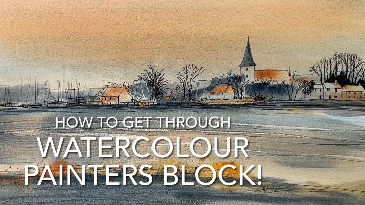 KICK-START YOUR WATERCOLOR PAINTINGS for 2026! Ink & Watercolor Loose Landscape PAINTING line & wash