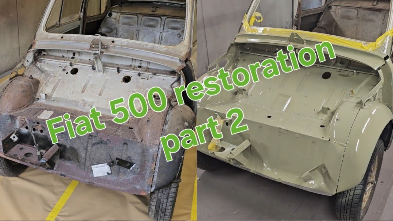 Classic Fiat 500 Restoration Part 2 - sandblasting the rust and into epoxy at JM Details