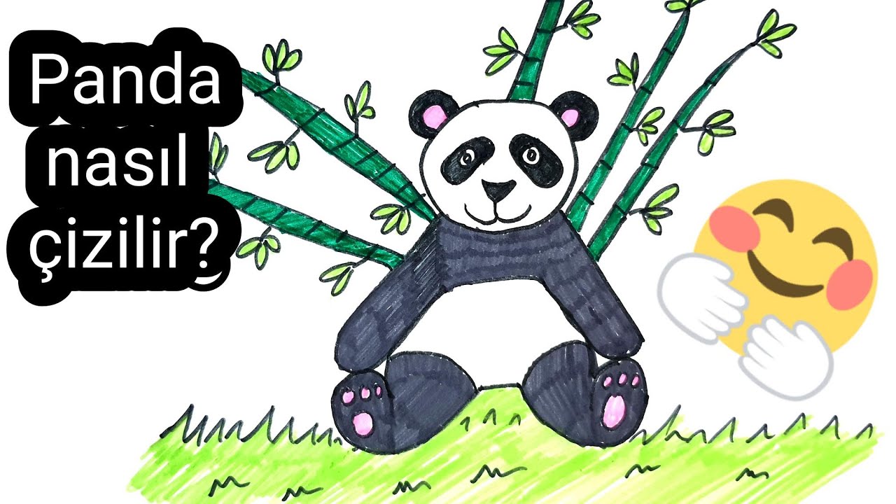 🐼❤️🎋Panda nasıl &ccedil;izilir? -🐼❤️🎋 En Sevimli Panda &Ccedil;izimi - 🐼❤️🎋Basit Panda resmi💯