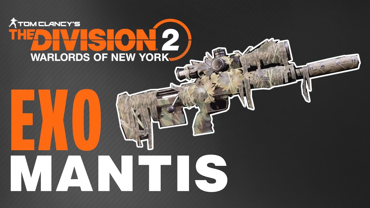 The Division 2 Mantis EXO exotische Waffe Mantis  Exo Scharfsch&uuml;tzengewehr Division 2 Deutsch German