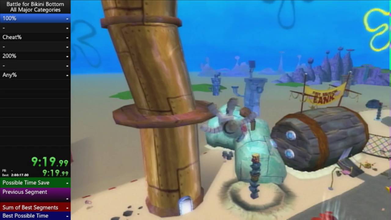 BFBB 100% Speedrun in 1:59:34 (WR)