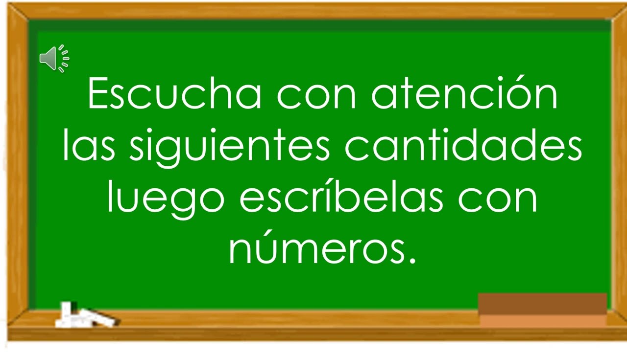 Dictado de n&uacute;meros de 3 cifras