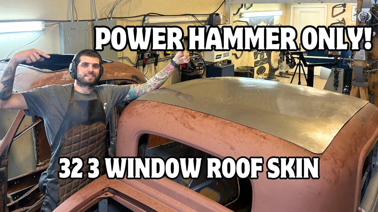 Stretch Forming a Roof Panel With a Sheet Metal Power Hammer