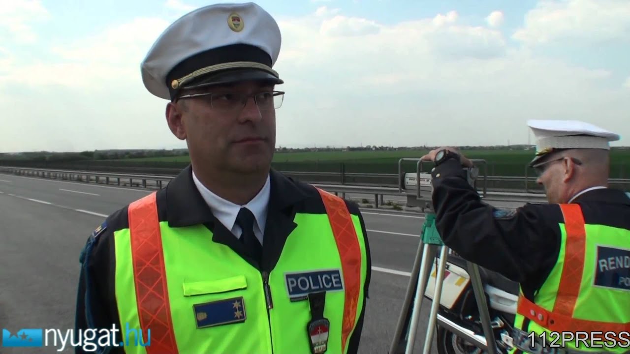 TISPOL akció a 86-os úton motoros rendőrrel