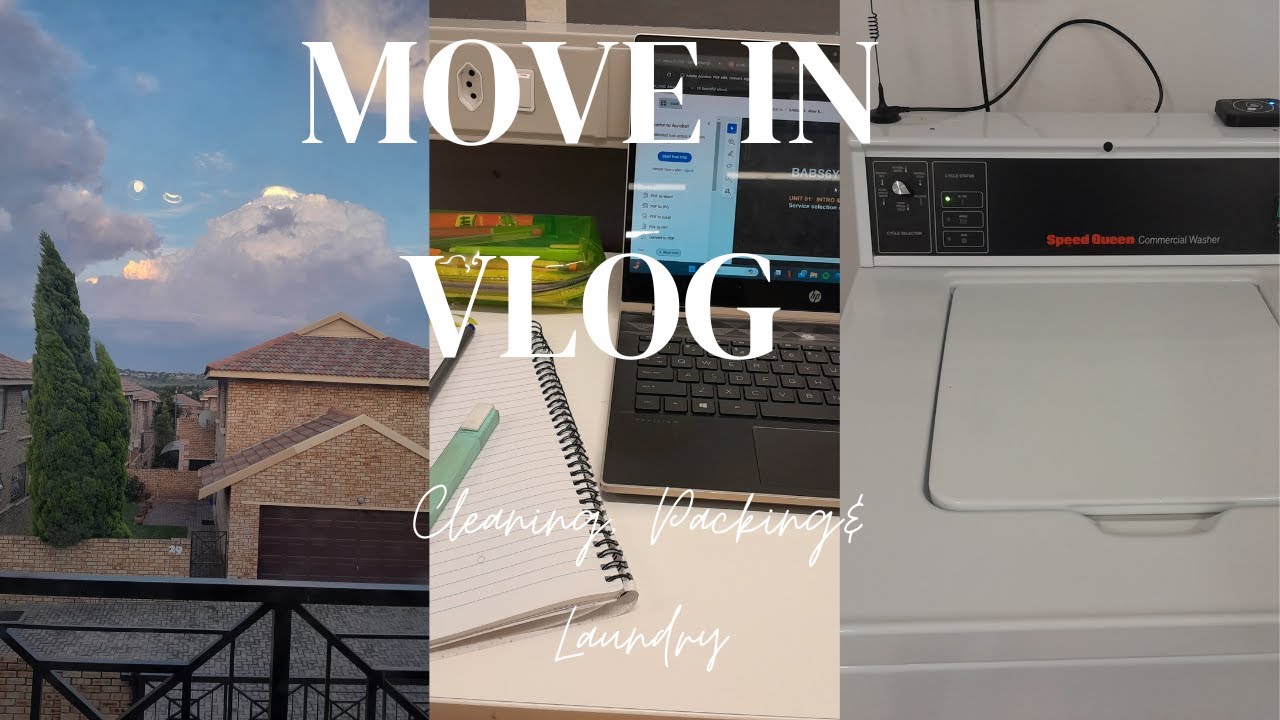 University move in vlog: packing, cleaning, laundry |Interior Design student @UJ