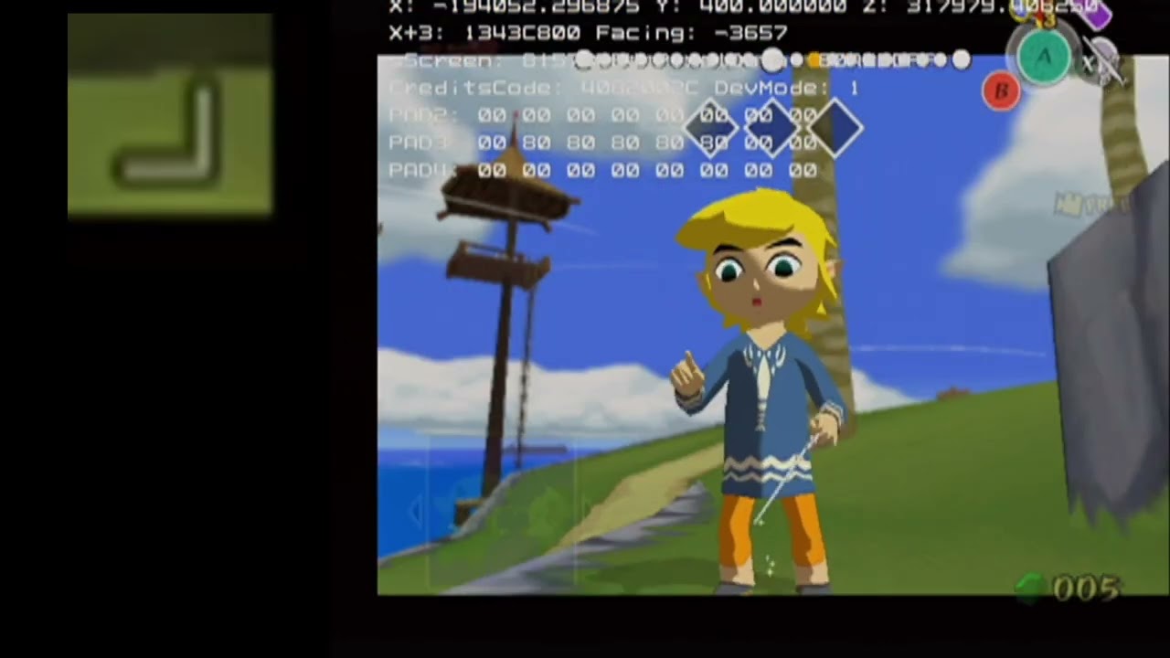 The Wind Waker: ACE Outset Text Stacking Setup