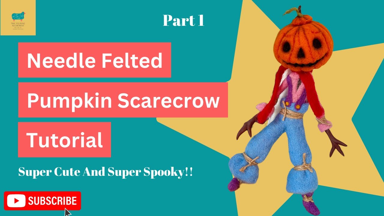 Needle Felt Pumpkin - Needle Felted Pumpkin Tutorial - Part 1