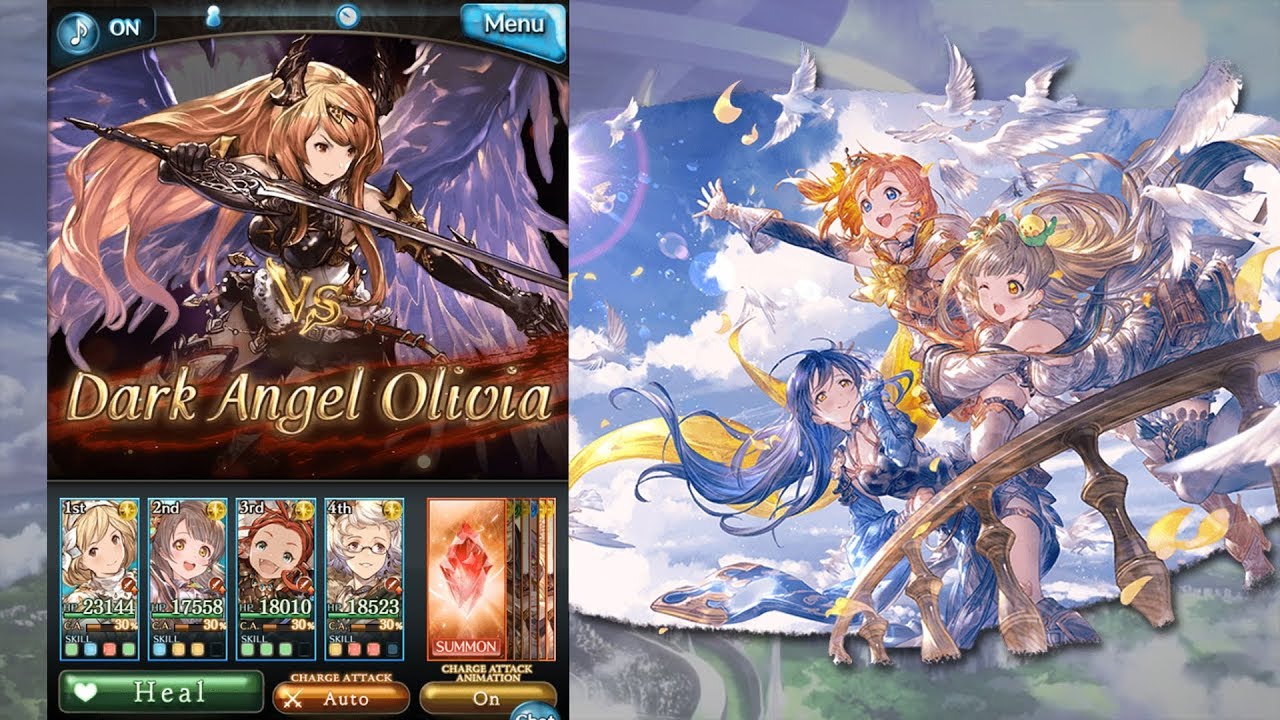 [GBF] &micro;'s Second-Years (Honoka, Umi, Kotori) Pre-Ending Test Run