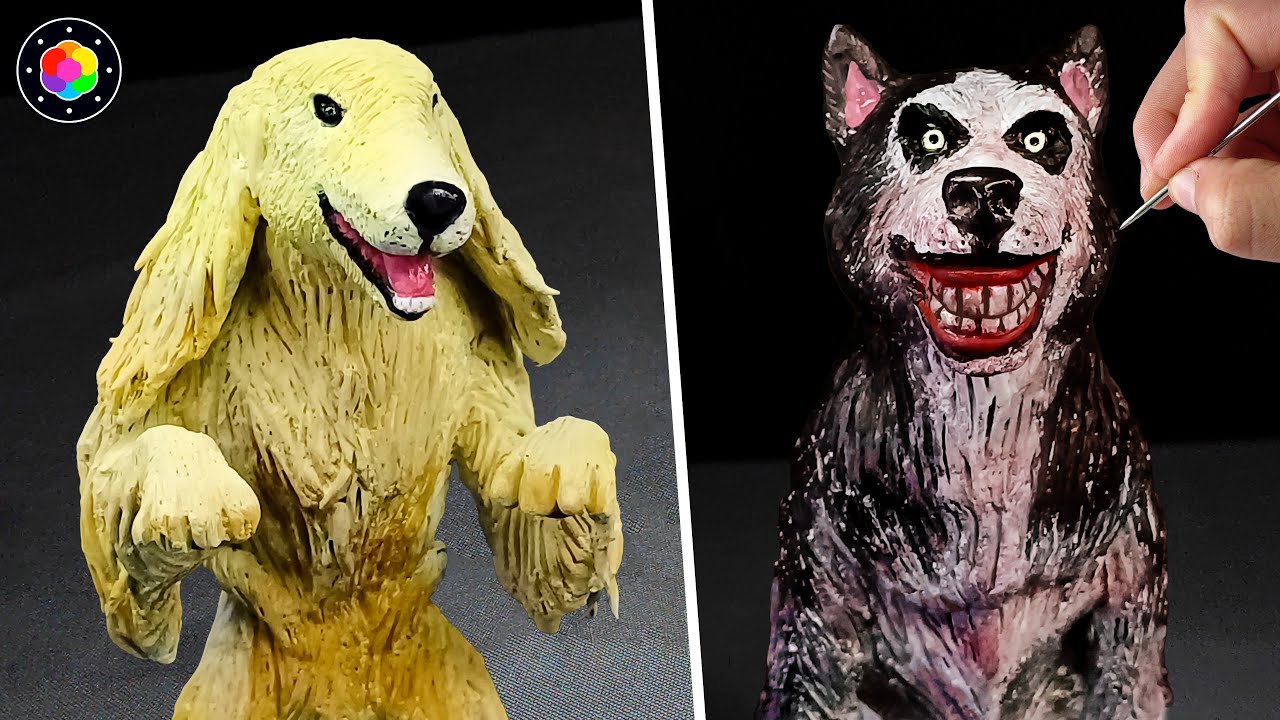HAGO a SMILE DOG y CONSOME PANCHI (Baila para que piensen que estas loco) plastilina | PlastiVerse