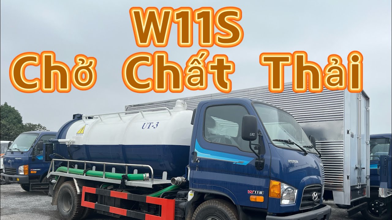 Hyundai W11S Chở chất thải . Hotline 0988226489
