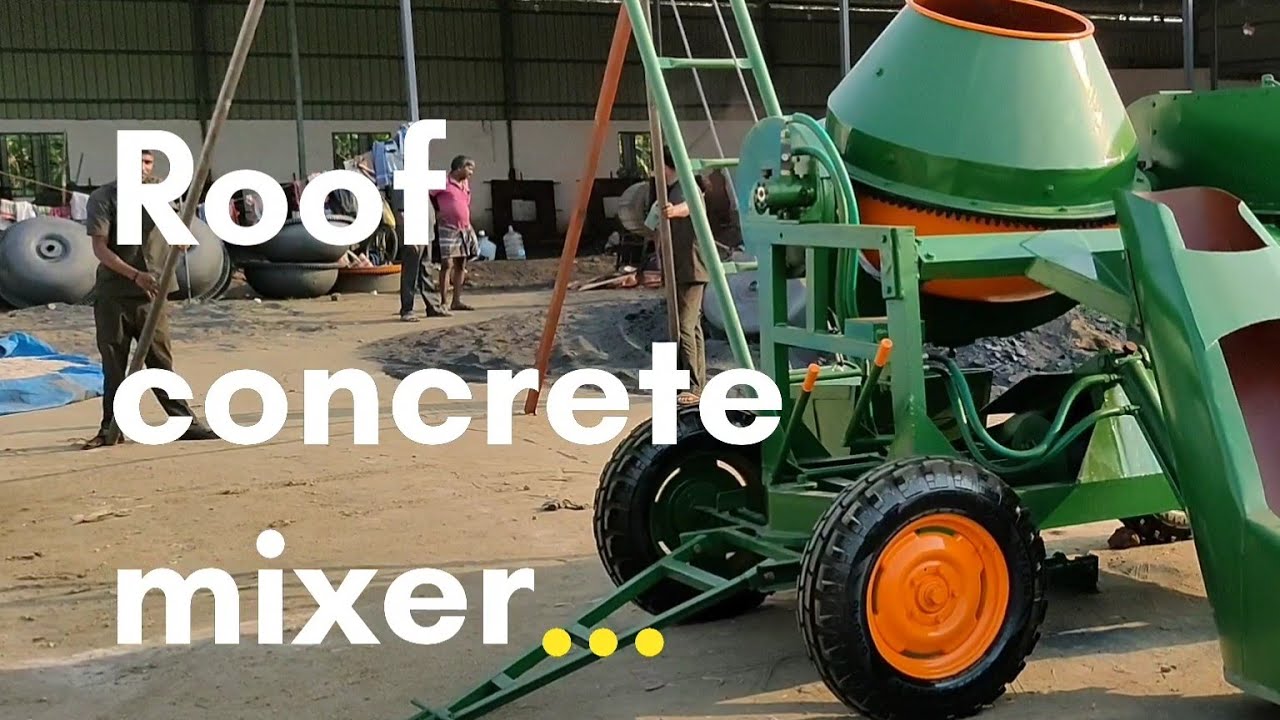POWER STEERING ROOF CONCRETE MIXER, Hydraulic 10 HP Engine ARC