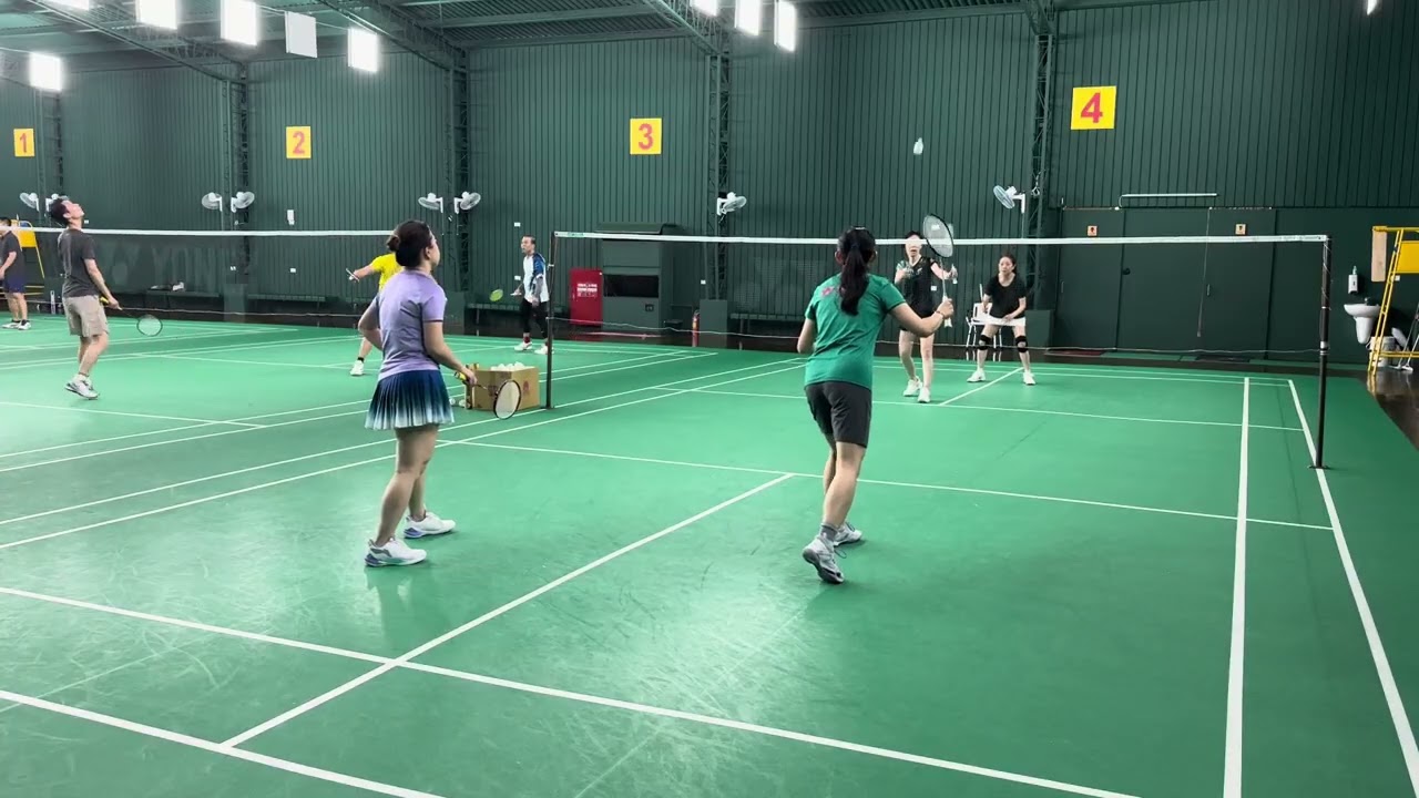 [羽球Vlog]🏸M&小A🆚淑貞姐&仙女姐姐#女雙 