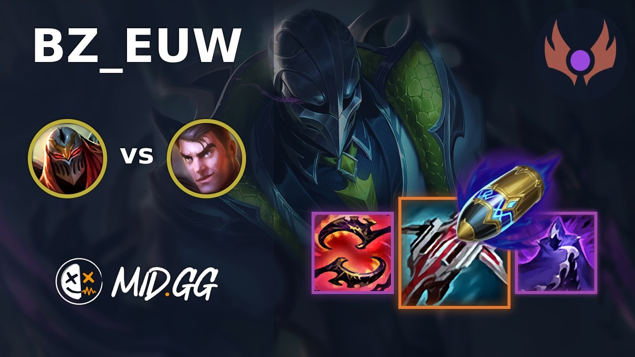 MID.GG: [ BZ_EUW ] Zed JUNGLE vs Jayce | EUW MASTER | LOL Season 2026