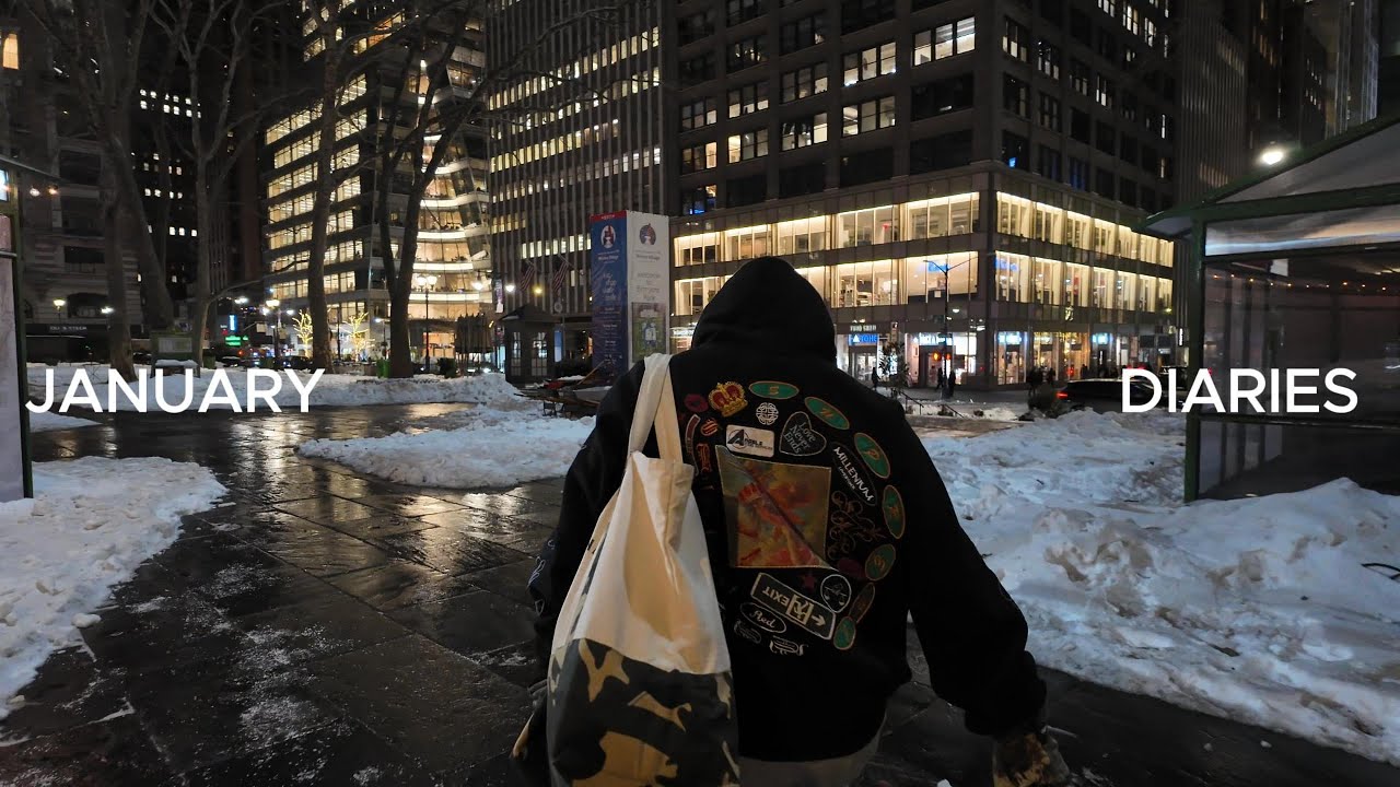 nyc: snow storms, winter routines, internships, cozy time