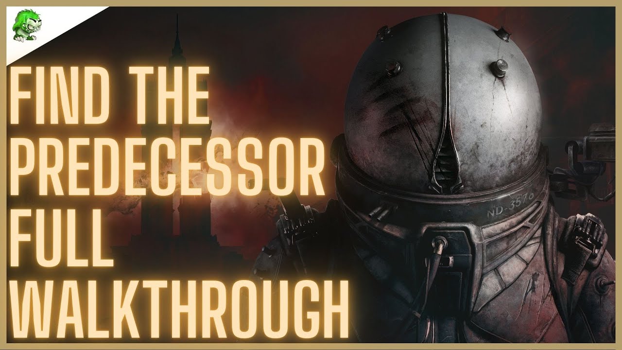 Cronos The New Dawn Find the Predecessor Full Walkthrough