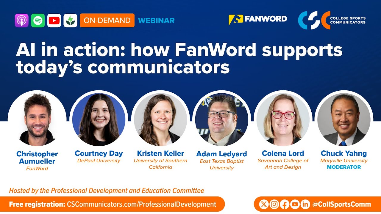 AI in action: how FanWord supports today’s communicators | On-demand webinar