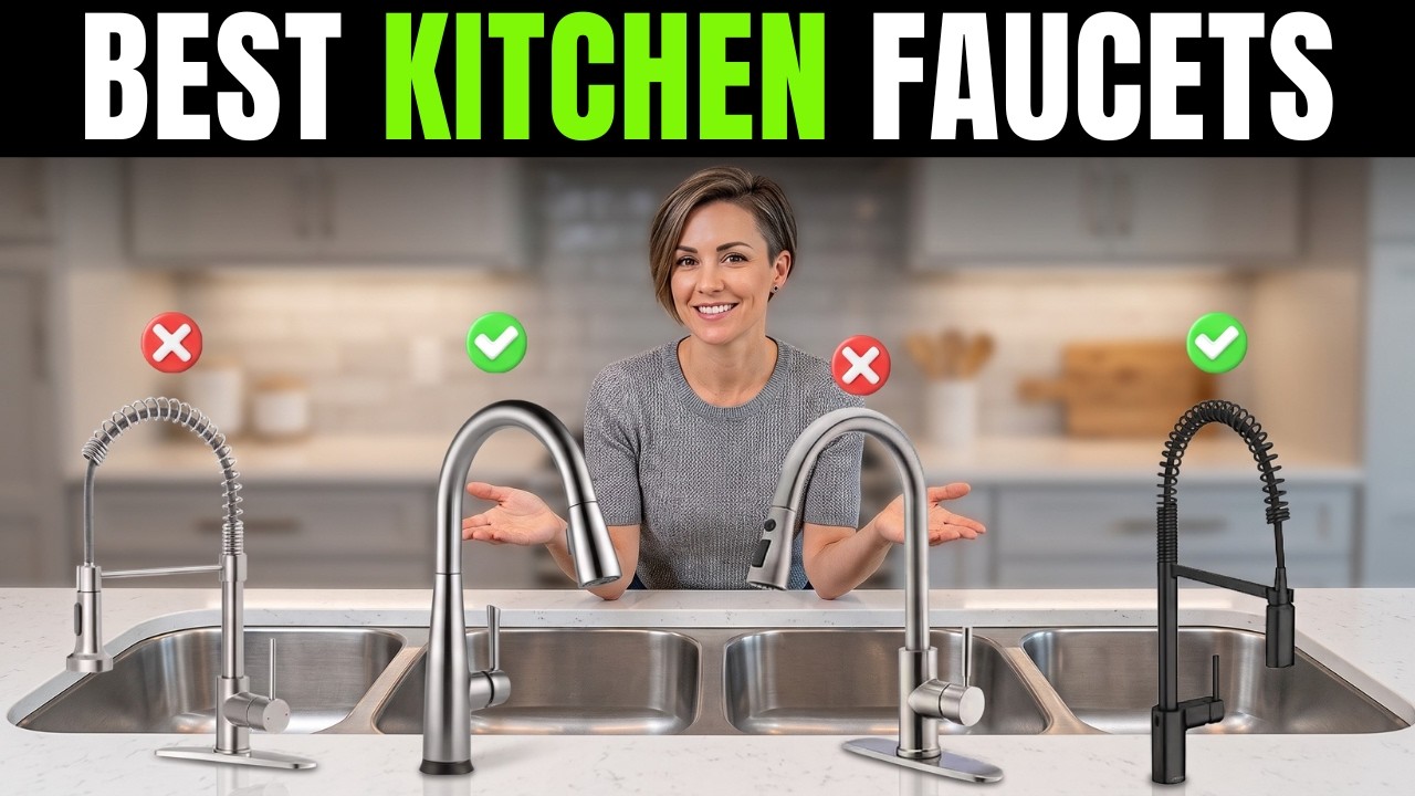 ✅7 Best Kitchen Sink Faucets [2026]🚰with Pull Down Sprayer, Toucheless & For Low Pressure Hard water