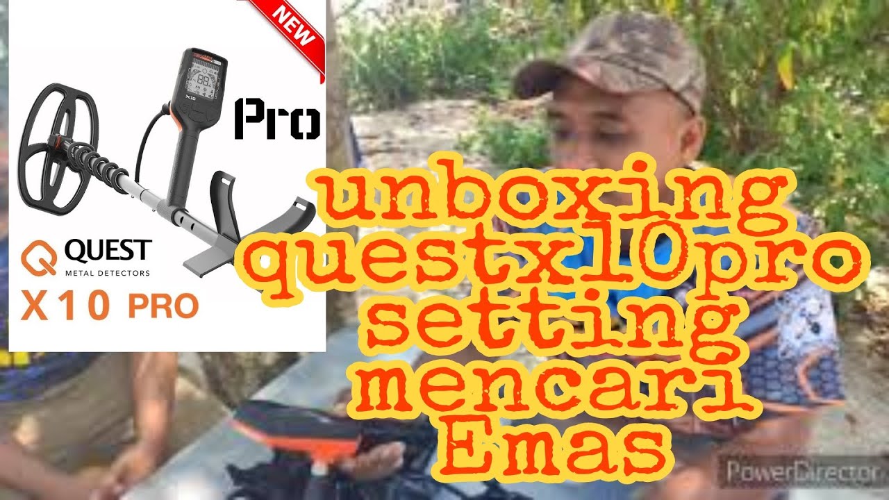 Unboxing metal detector Quest x10pro Kalis Air Cara Setting mantap untuk pencarian Emas Dan Perak