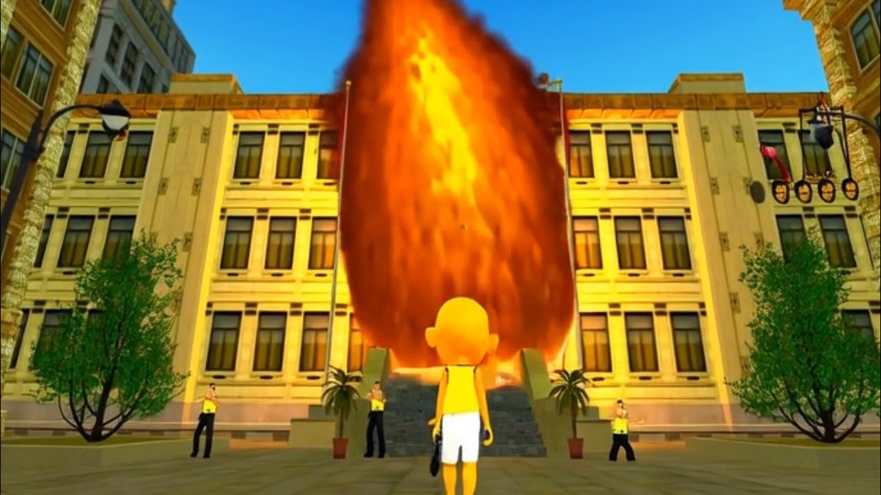 Upin Hancur kan Kantor Polisi dengan Kekuatan Meteor😱