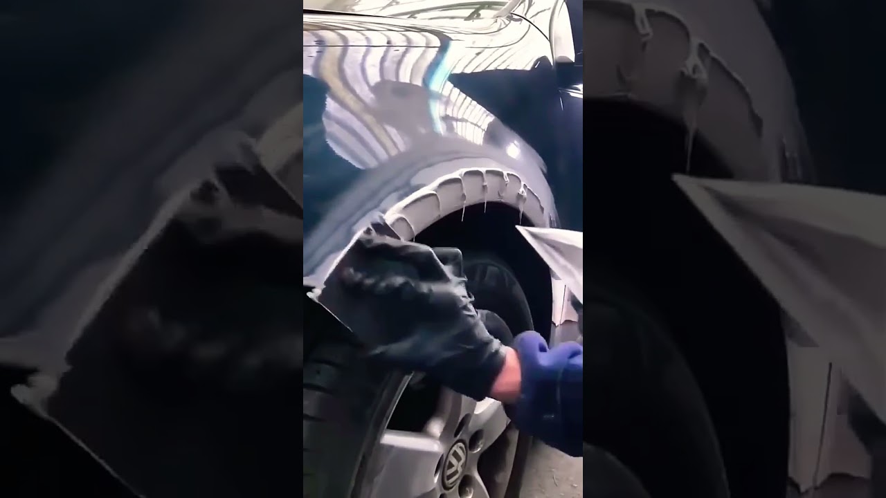 how to apply polyester putty for car repair#car#chorts#industrial#automobile