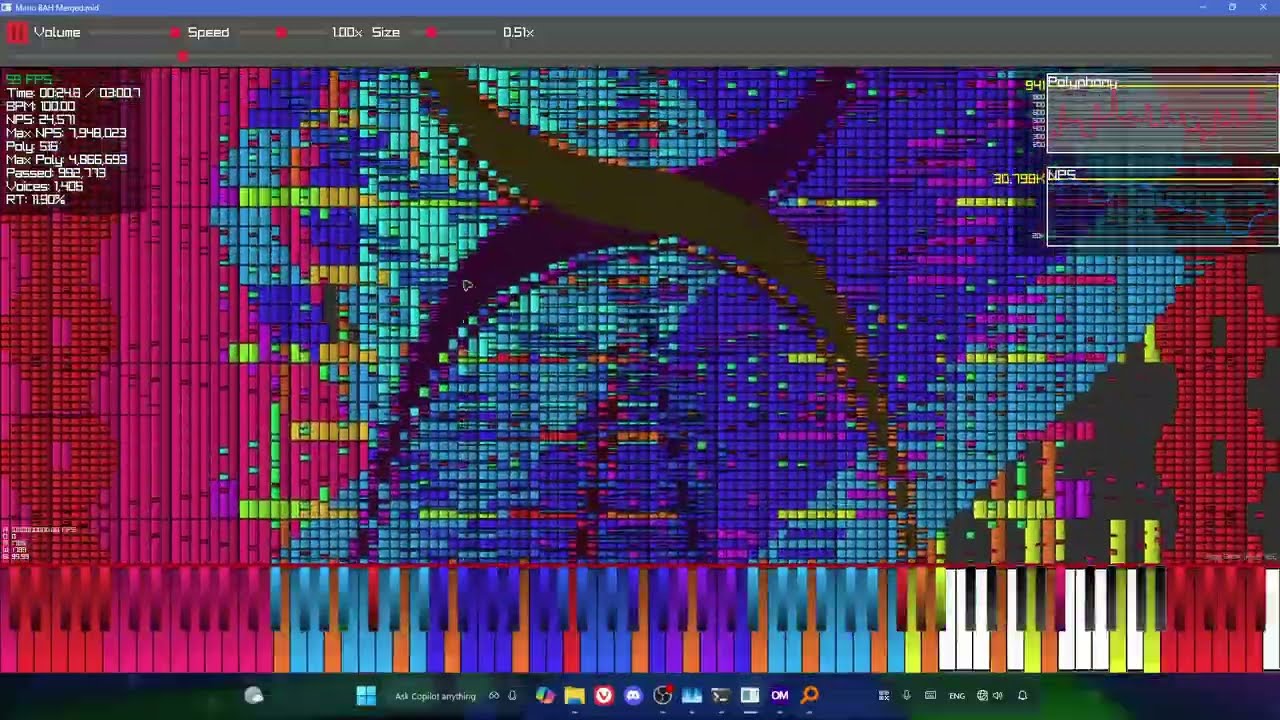 [Black MIDI] New SMB Overworld theme but Every Bah add member (Ziggy Beta Build 126 Run)