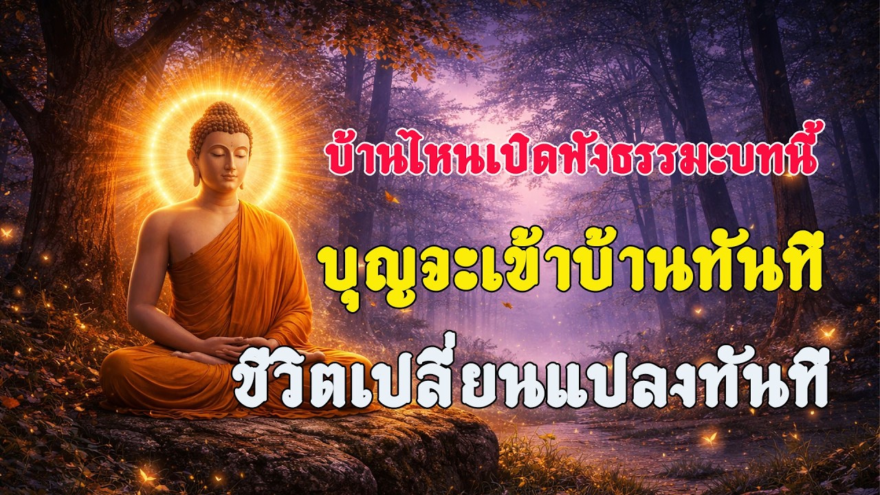 วันนี้วันขึ้น 1 ค่ำ บ้านไหนเปิดฟังธรรมะบทนี้ บุญจะเข้าบ้านทันที ชีวิตเปลี่ยนแปลงทันที