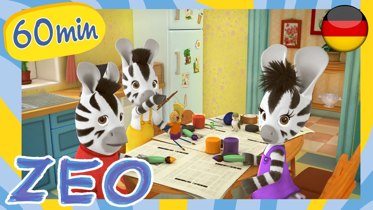 Zeo und Opas Puppe 👀 1 Stunde Zeo auf Deutsch 🦓 süße Cartoons