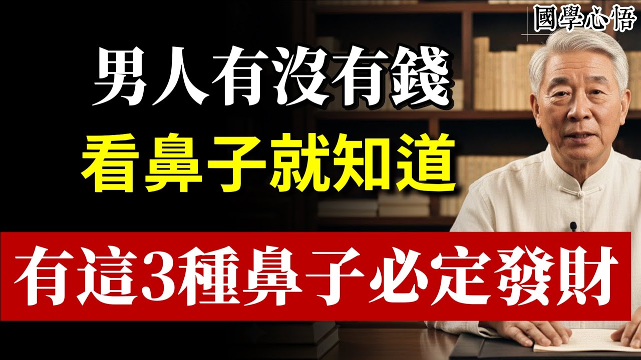 男人有沒有大本事，看鼻子就知道！凡是擁有這種「富貴鼻」的人，中年必發大財，十有九準。