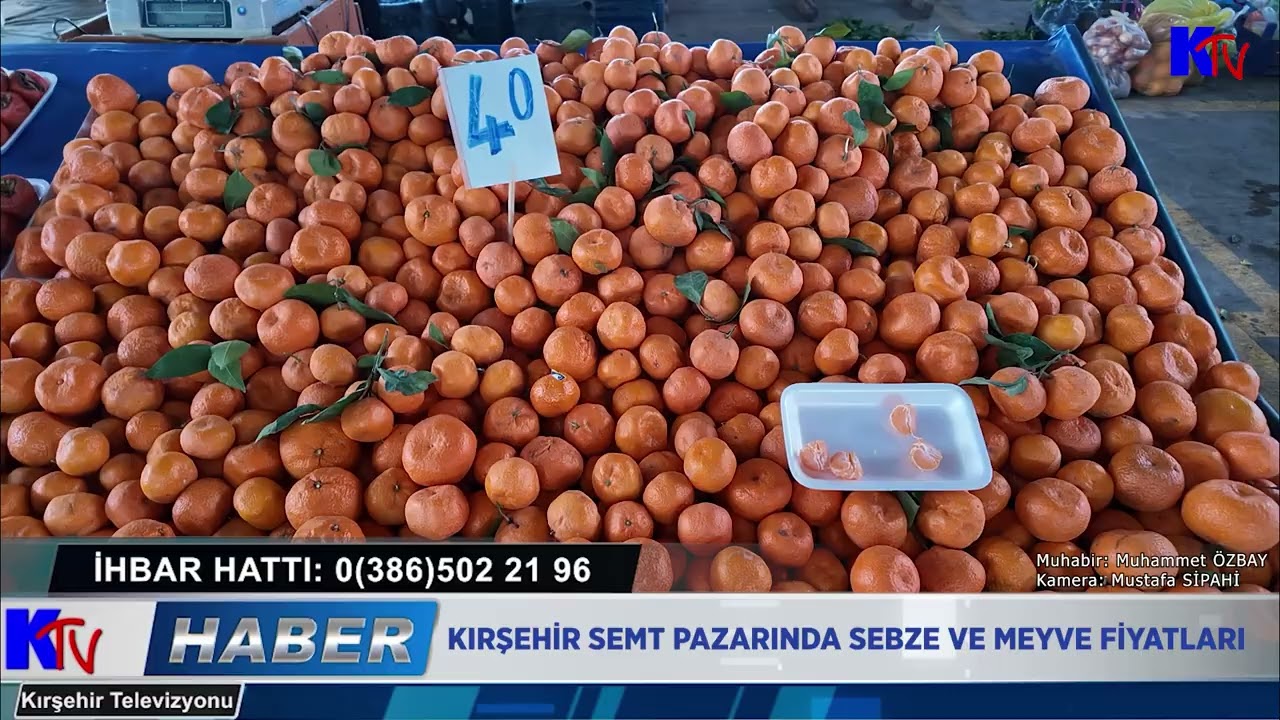 KIRŞEHİR SEMT PAZARINDA SEBZE VE MEYVE FİYATLARI