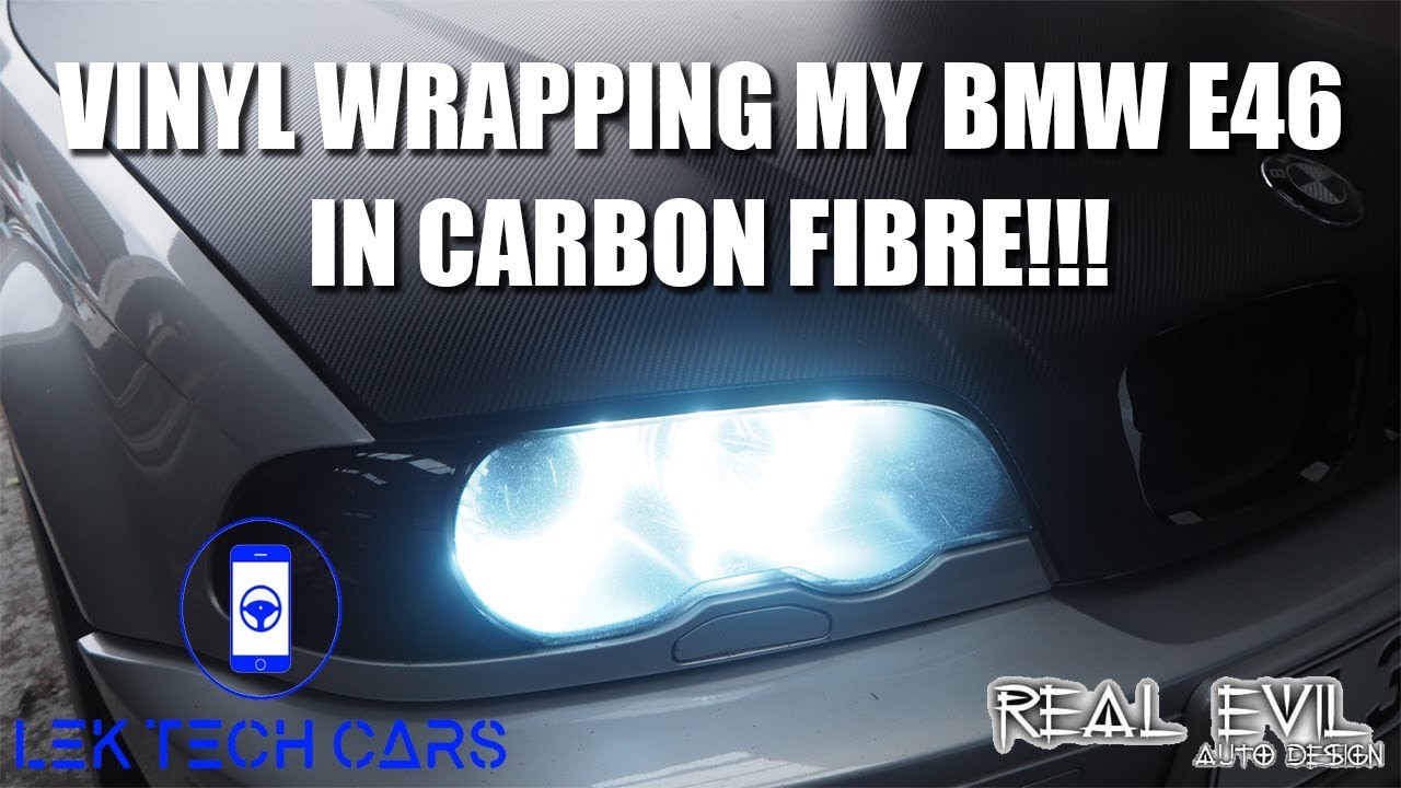 Vinyl Wrapping My BMW E46 330Ci M Sport In Carbon Fibre!!!