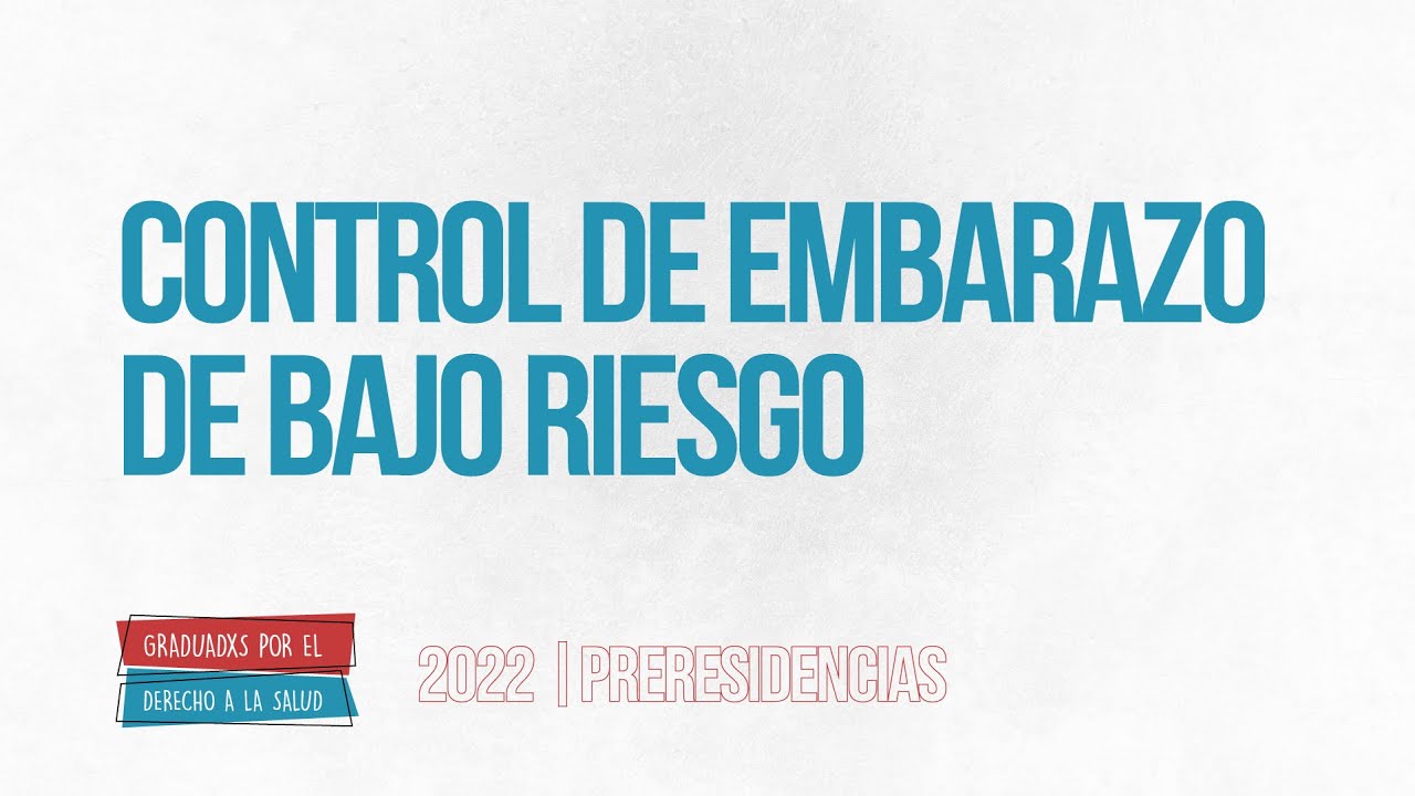 Control de embarazo de bajo riesgo
