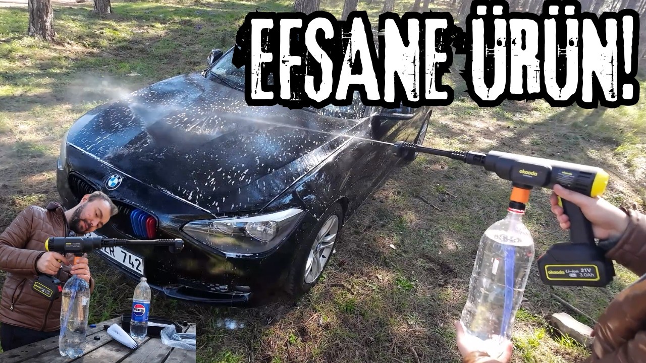 Efsane Urun ! Kola Şişesi İle Arabanızı Yıkayın / Okaoda XHH550 PRO