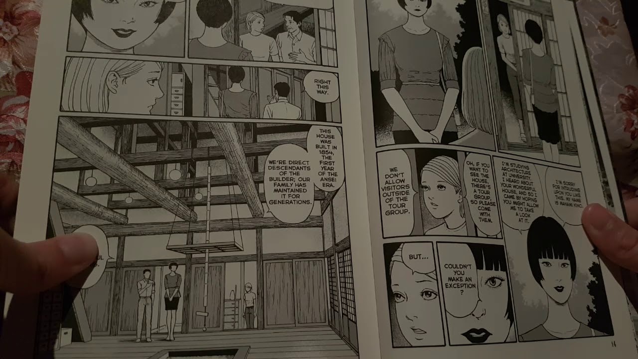 ASMR - Reading Junji Ito [whispering, page turning, scratching]