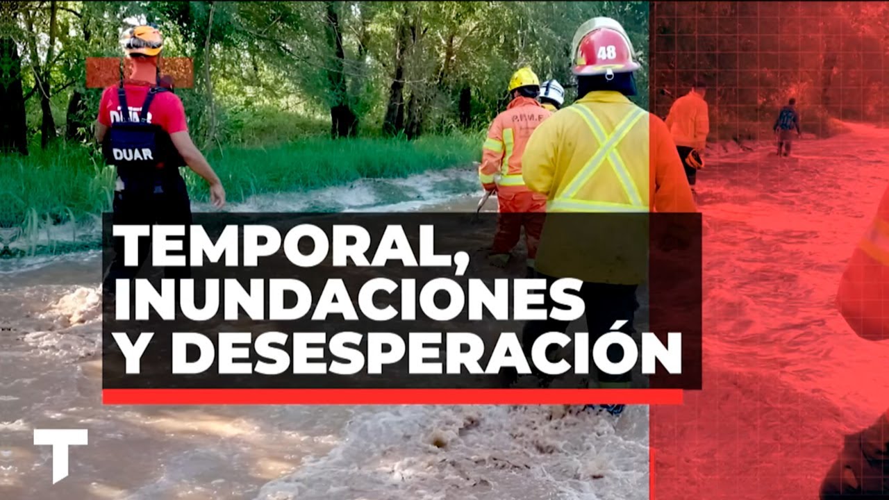 CÓRDOBA: temporal de lluvia y granizo provocó destrozos y ríos desbordados