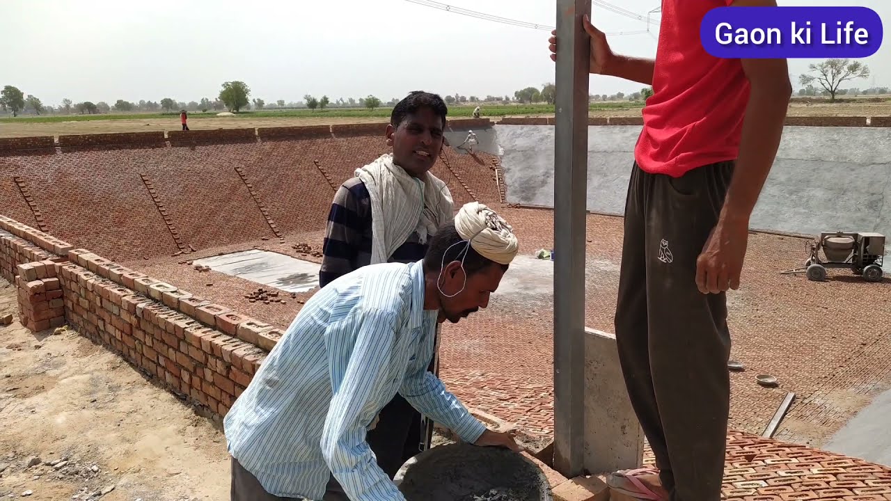 खेत मे तालाब बनाने से पहले बिडियो जरुर देखे / Bricks farm pond / kinnow farming