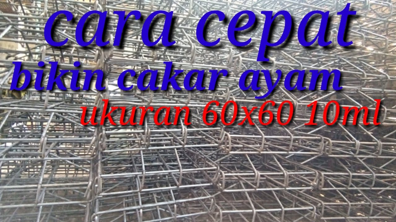 cara membuat/cakar ayam/pondasi rumah//industri besi