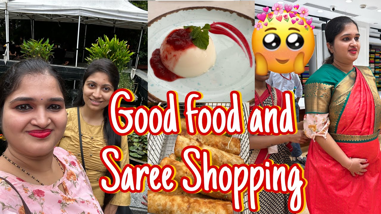 SAREE SHOPPING at Kalamandir| Lunch at IronHill, Bengaluru |Gurls Day out😂| LakshmiKamathVlogs