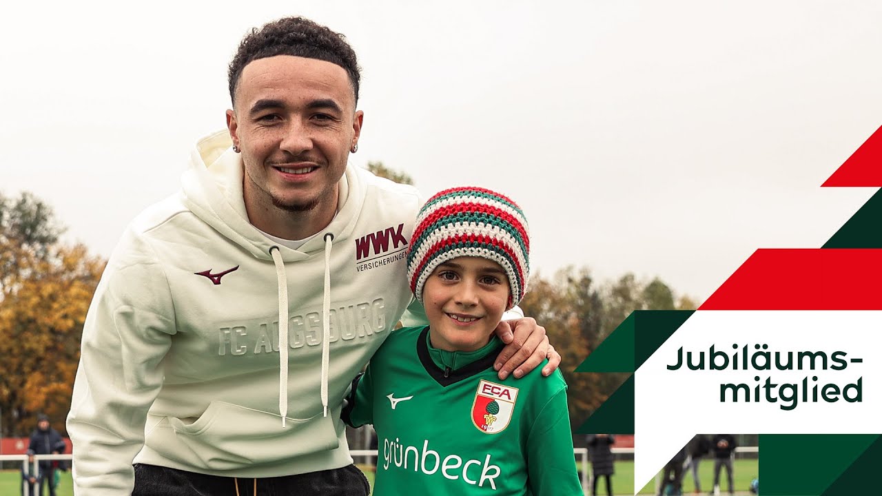 🎉 25.000 Mitglieder 🎉 | FCA ehrt Jubiläumsmitglied Elias beim BVB-Spiel