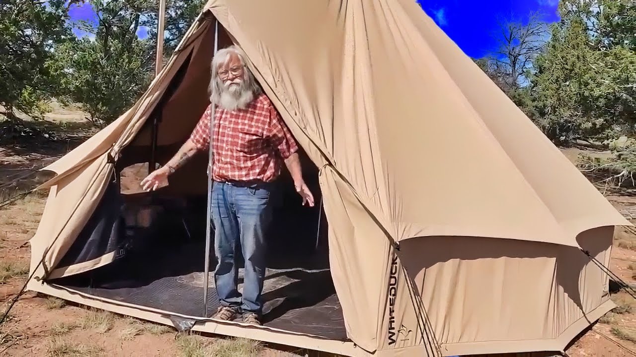 Tent Talk: Reliable Shelter in Any Weather! Whiteduck Canvas Bell Tent Setup and Tour!